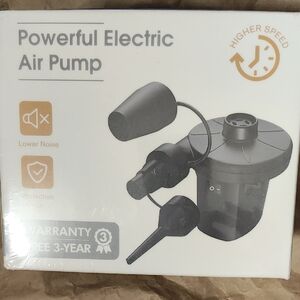 Powerful Electric Air Pump - Black